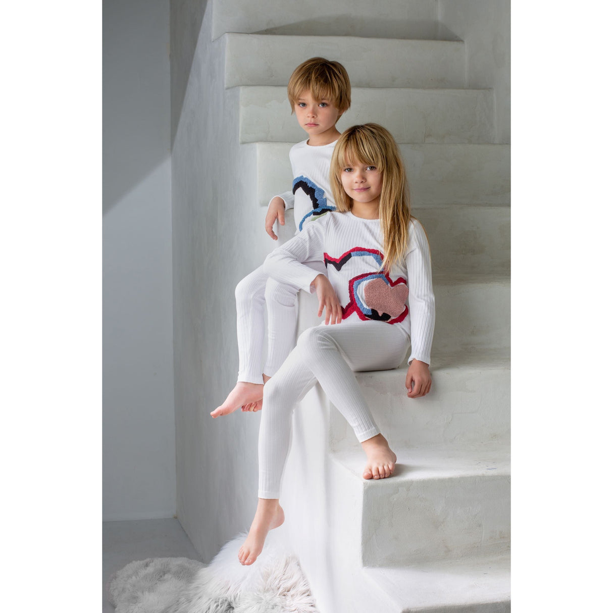 Geometric Circle Loungewear Set, Boys - HoneyBug 