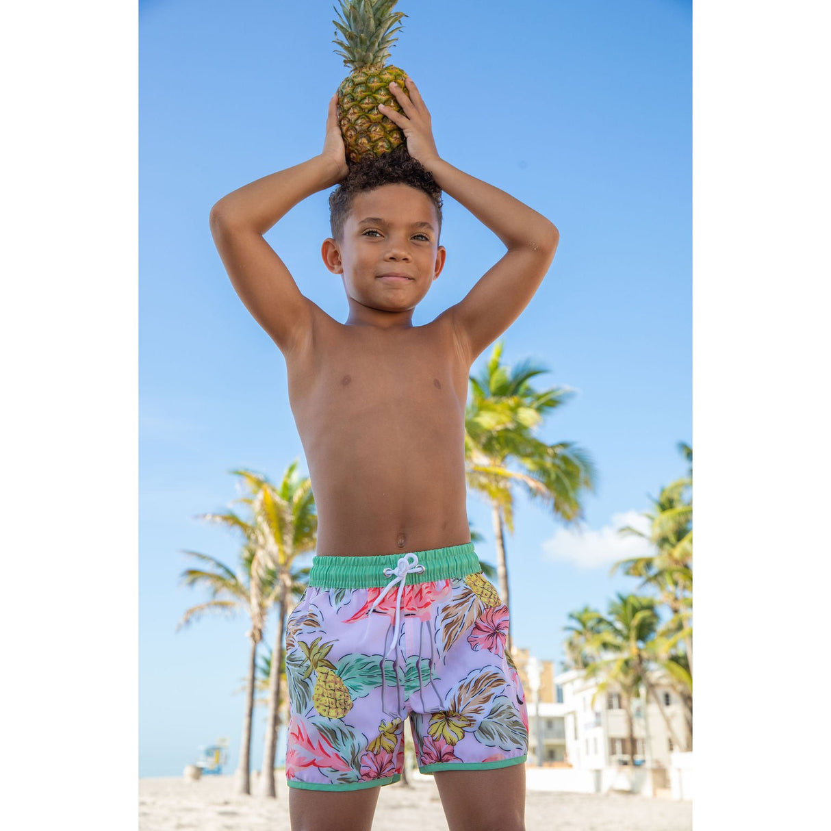 Sea Oak Swim Trunks - HoneyBug 