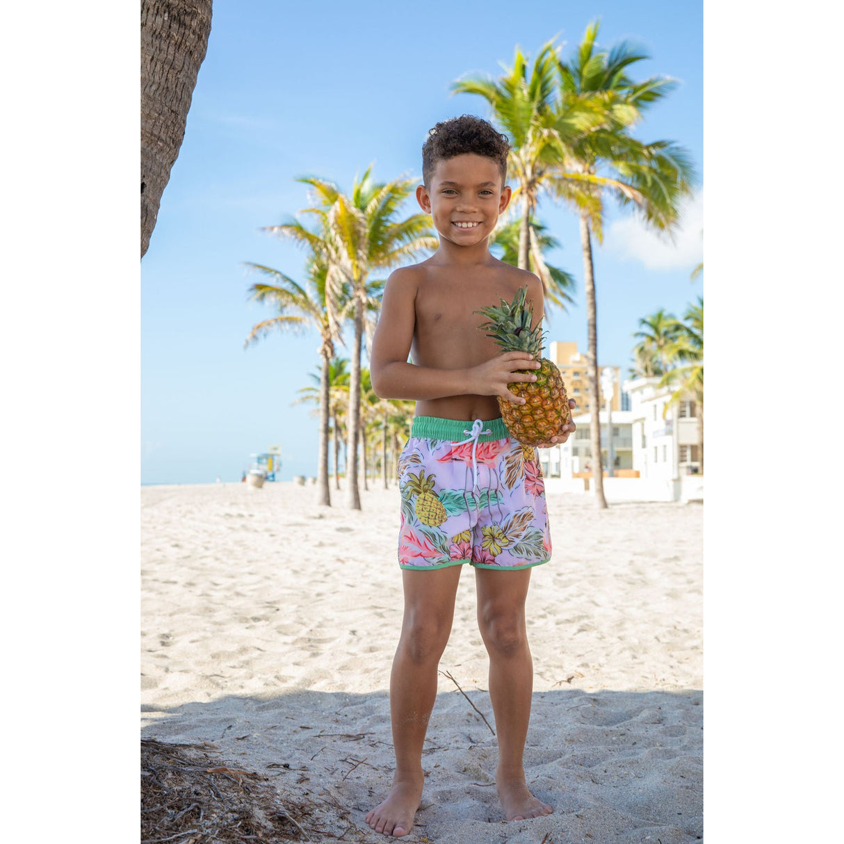 Sea Oak Swim Trunks - HoneyBug 