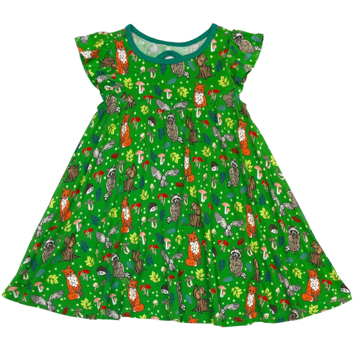 Enchanted Forest Woodland Animals Twirling Dress (2T-6Y)