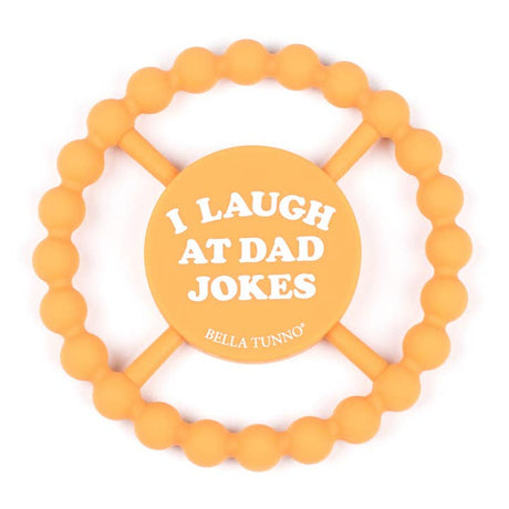 I Laugh At Dad Jokes Happy Teether - HoneyBug 