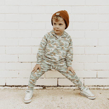 Faded Camo Hoodie Sweatshirt French Terry (18M-8Y)