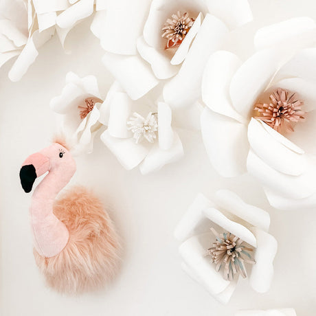 Plush Flamingo Wall Mount