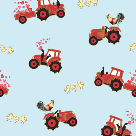 Farm Friends with Red Tractors Knotted Hat (0-3M)