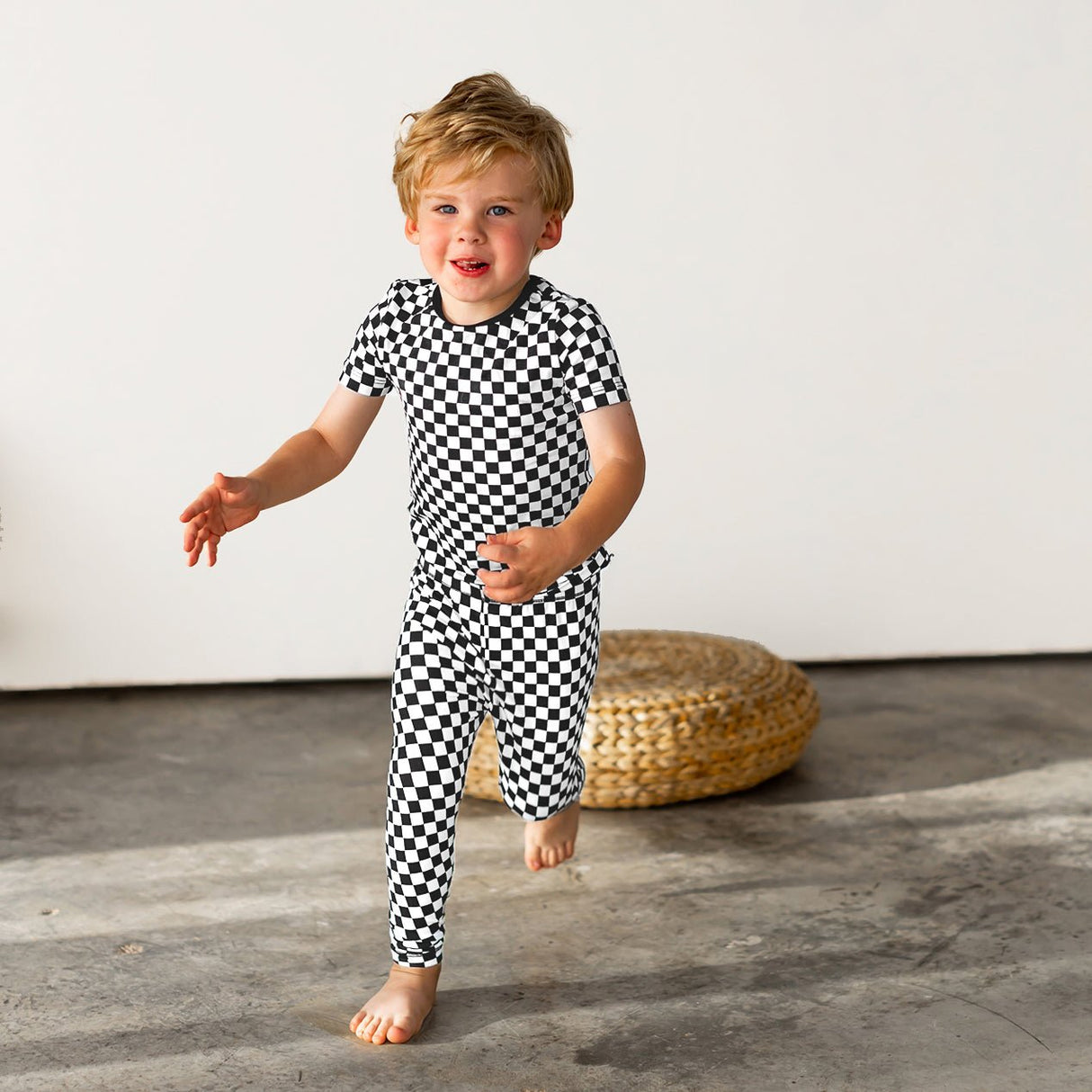 Finish Line Checkers Short Sleeve Pajama Set (18M-12Y)