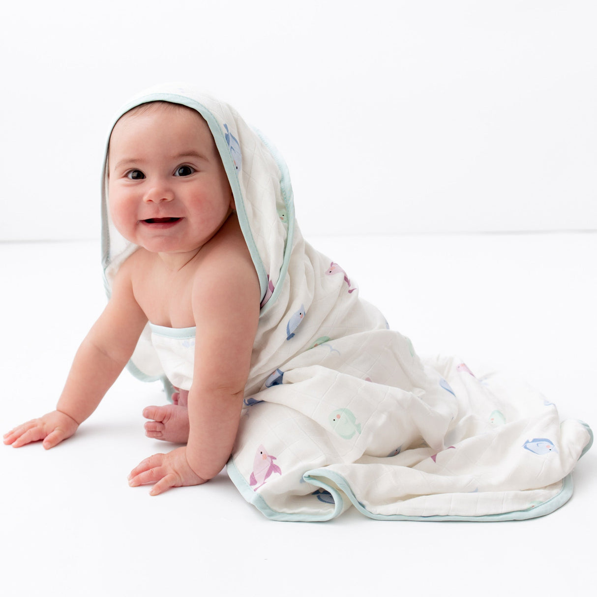 Fish Hooded Towel Set - HoneyBug 