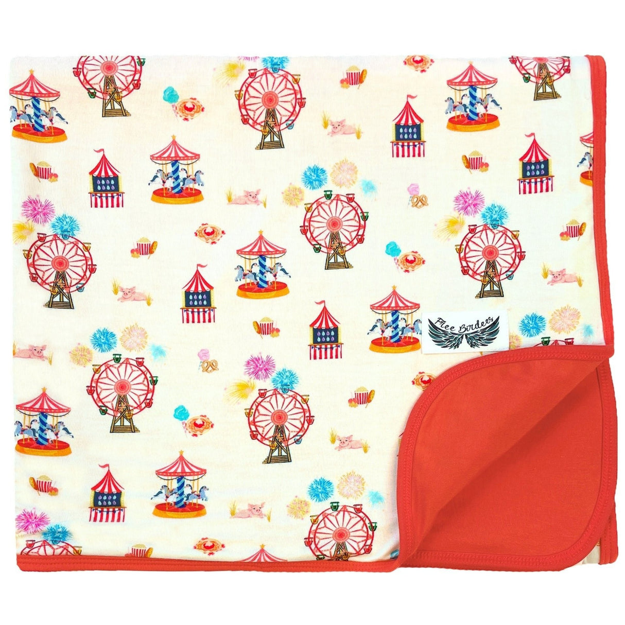 Free Birdees County Fair Double-Layered Throw Blanket