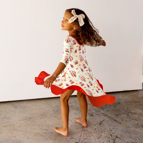 Free Birdees County Fair Ruffle Hi-Lo Twirling Dress (2T-6Y)