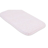 Waterproof Bassinet Sheet Set - Mauve Pink Stripes & Splash - HoneyBug 