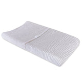 Waterproof Changing Pad Cover | Cradle Sheet Set - Taupe Stripes & Splash