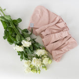 Jersey Knit Cotton Swaddle Blanket and Beanie Gift Set - Pink - HoneyBug 