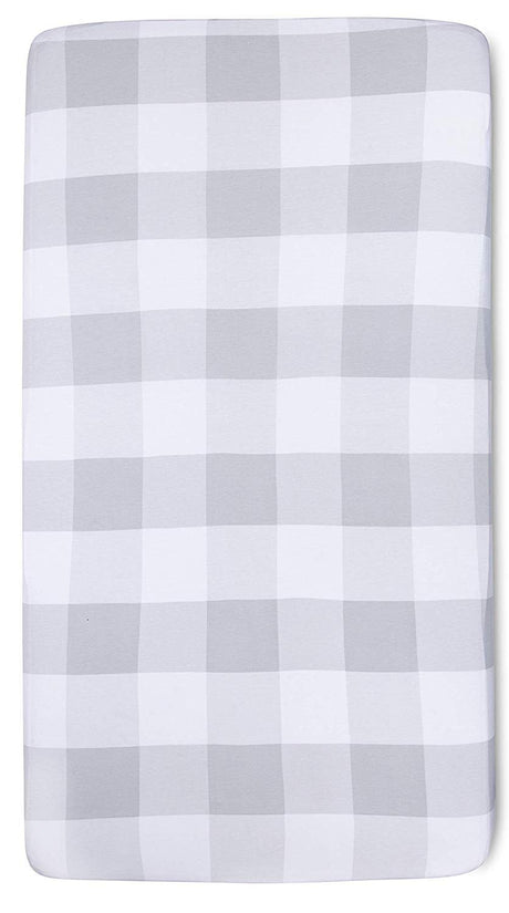 Crib Sheet - Grey Gingham