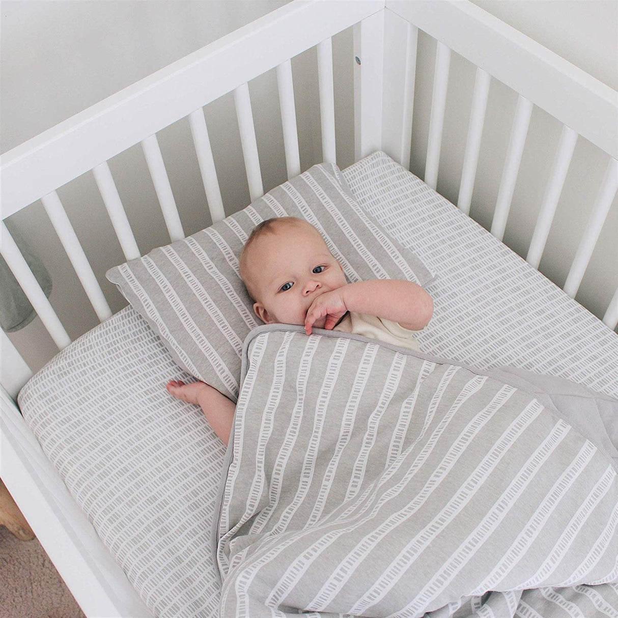 Crib Sheet - Grey Bamboo