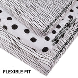 Changing Pad Cover | Cradle Sheet Set - Black & White Abstract - HoneyBug 