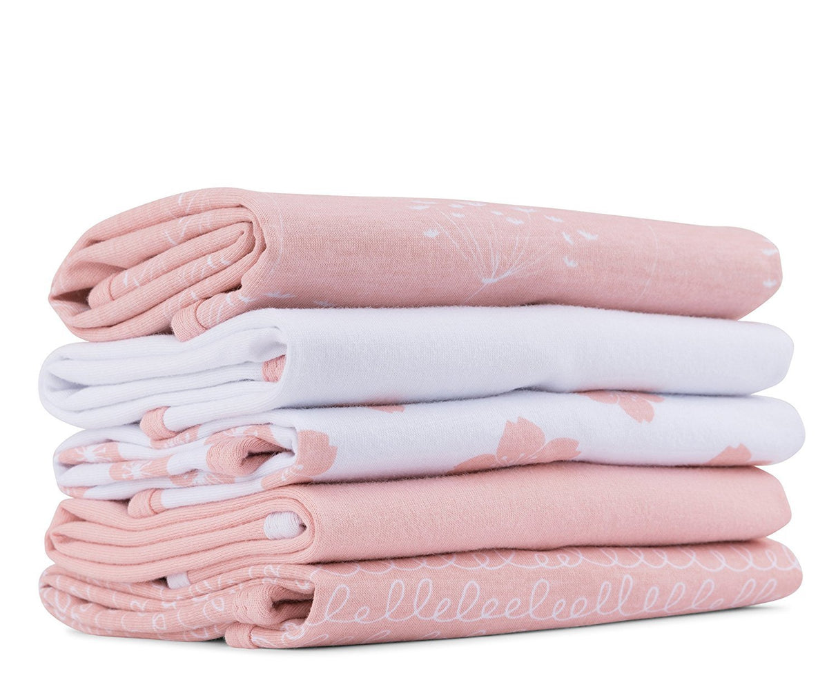 Waterproof Reversible Burp Cloths - Pink Combo