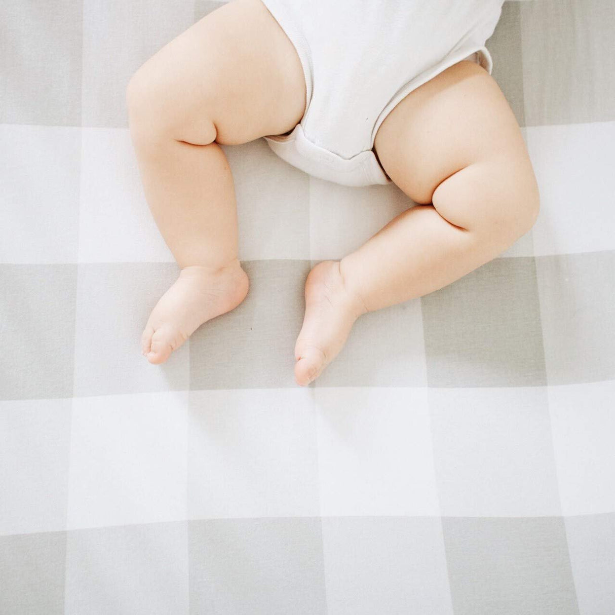 Crib Sheet - Grey Gingham