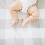 Crib Sheet - Grey Gingham