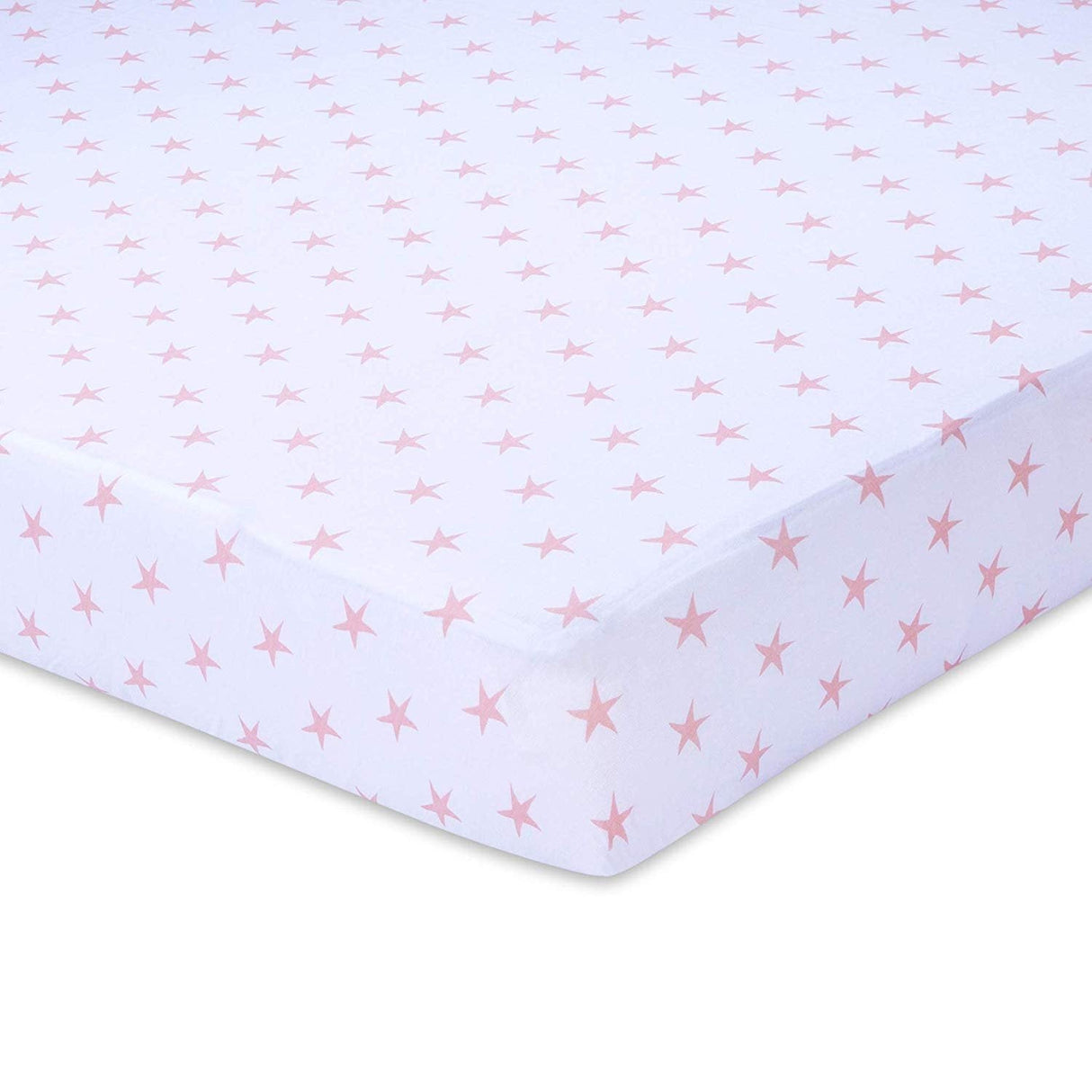 Crib Sheet Set - Mauve Pink Stars