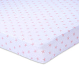 Crib Sheet Set - Mauve Pink Stars