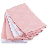 Waterproof Reversible Burp Cloths - Pink Combo