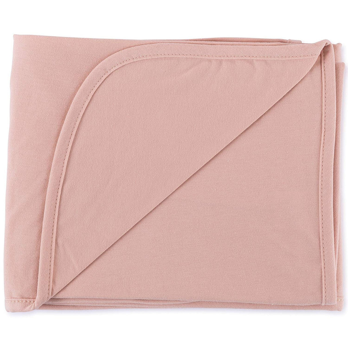 Jersey Knit Cotton Swaddle Blanket and Beanie Gift Set - Pink - HoneyBug 