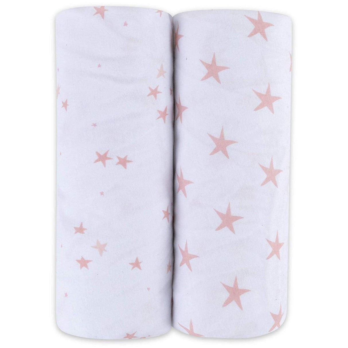 Crib Sheet Set - Mauve Pink Stars