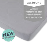 Quilted Waterproof Pack n Play | Portable Crib Sheet - Grey