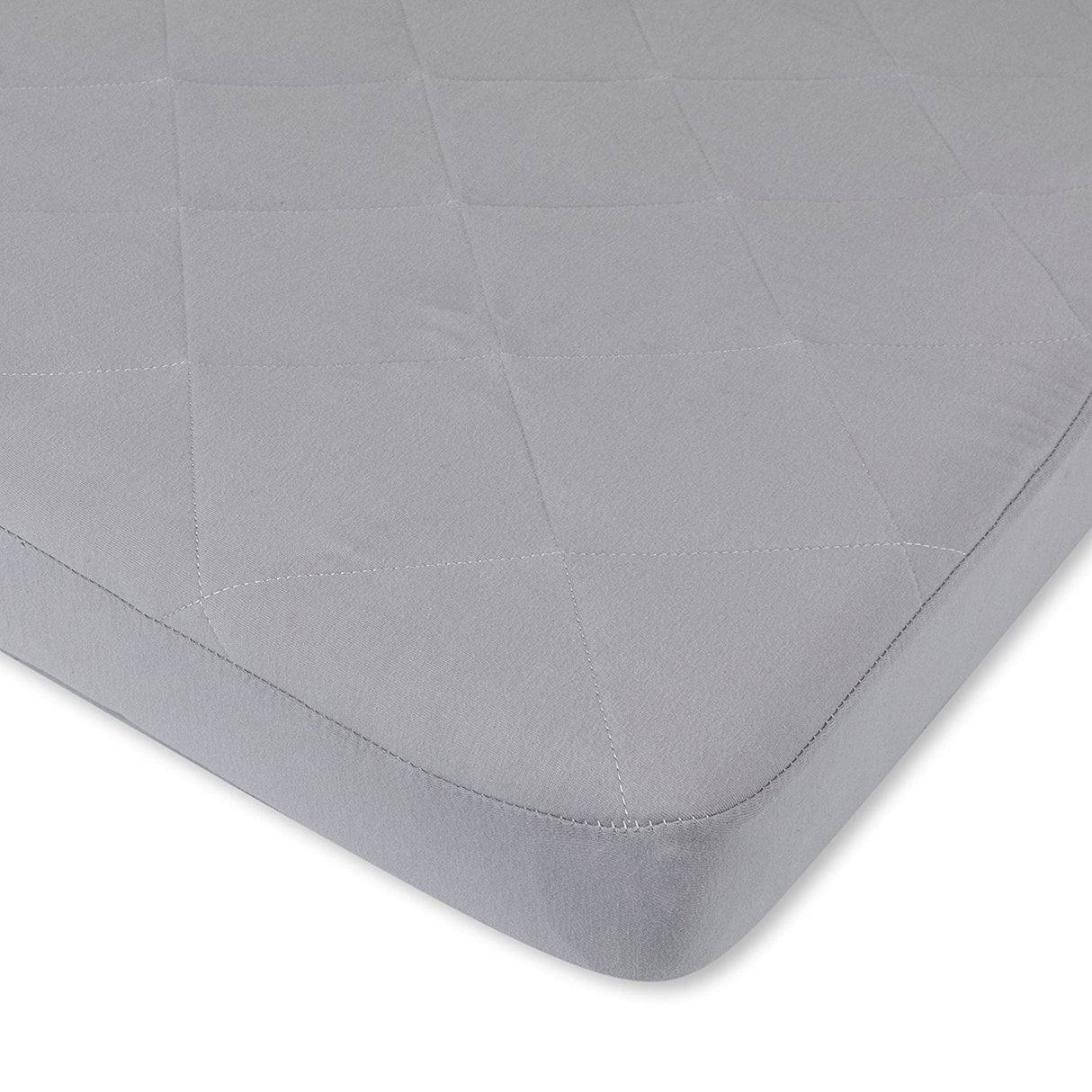 Quilted Waterproof Pack n Play | Portable Crib Sheet - Grey