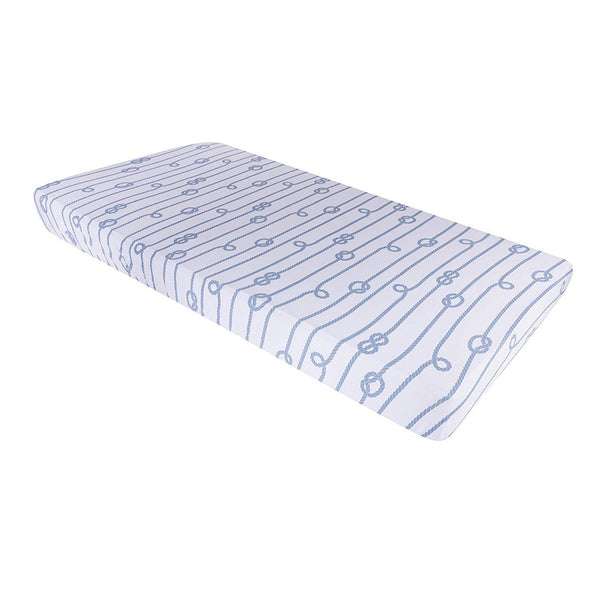 Pack N Play I Portable Crib Sheet Set - Blue Nautical - HoneyBug 