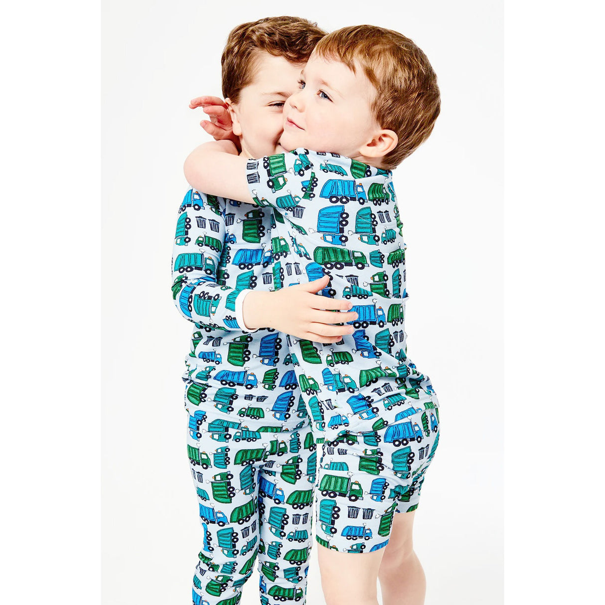 Shorts Pajama Set - Garbage Trucks