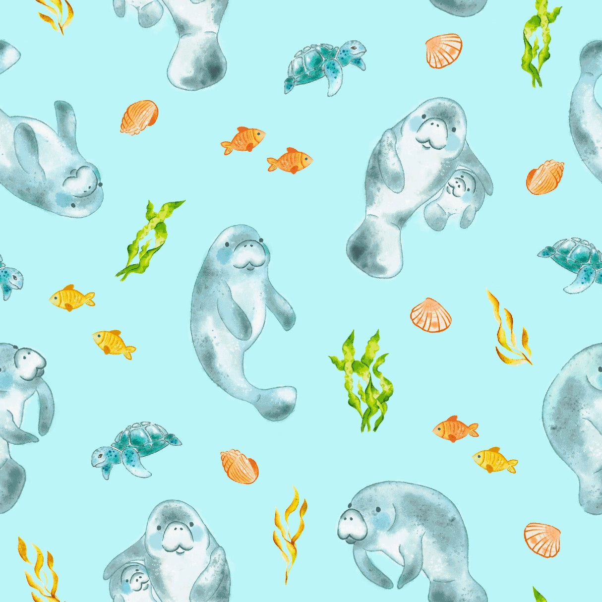 Get Your Float on Manatees 2-Pack Toddler Pillow Case