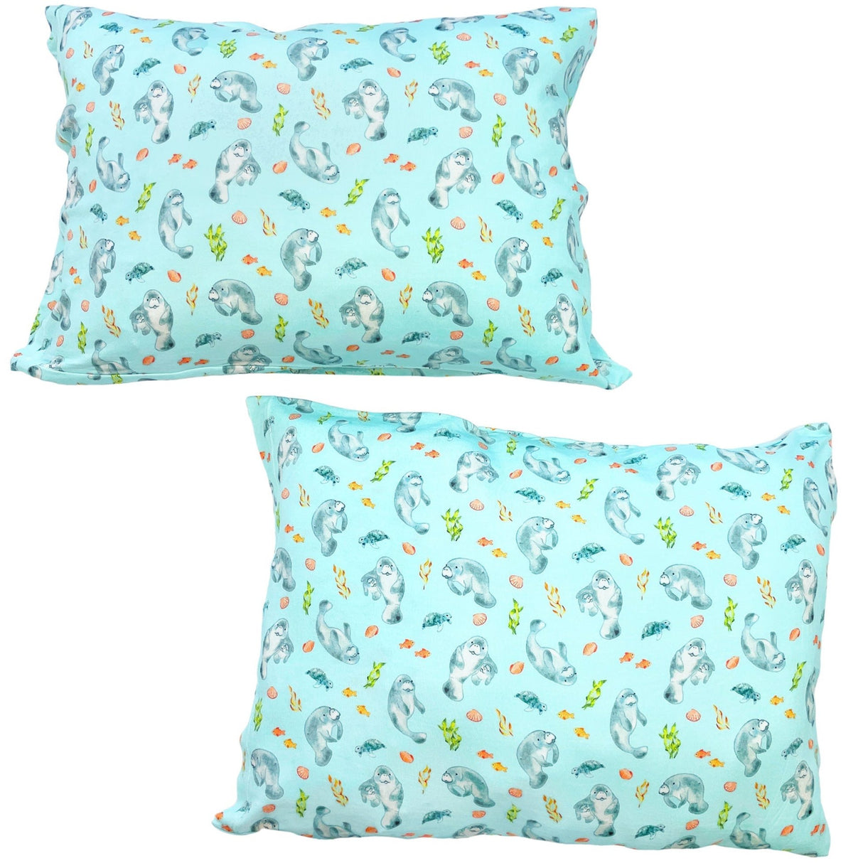 Get Your Float on Manatees 2-Pack Toddler Pillow Case