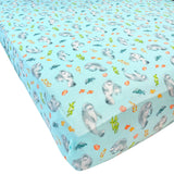 Get Your Float on Manatees Crib Sheet