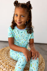 Get Your Float on Manatees Short Sleeve Pajama Set (2T-12Y)