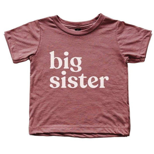 Big Sister Modern Baby and Kids Tee Top