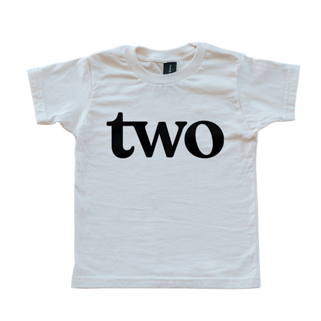 Two Modern Birthday Shirt Organic Kids Tee - HoneyBug 