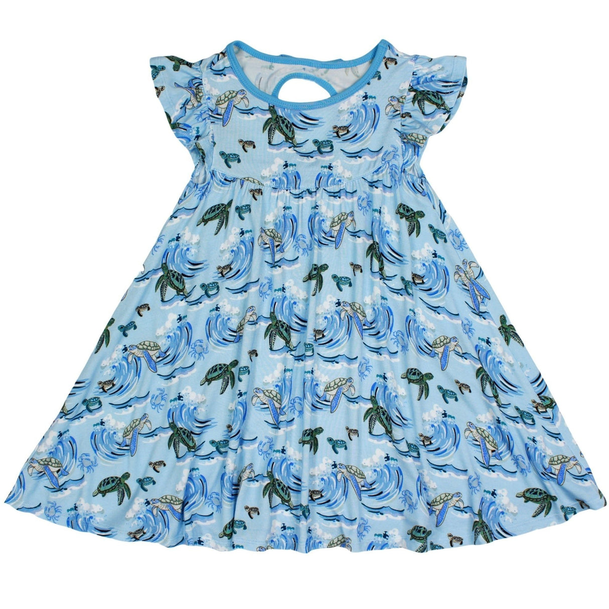 Go with the Flow Sea Turtles Twirling Dress (2T-6Y)