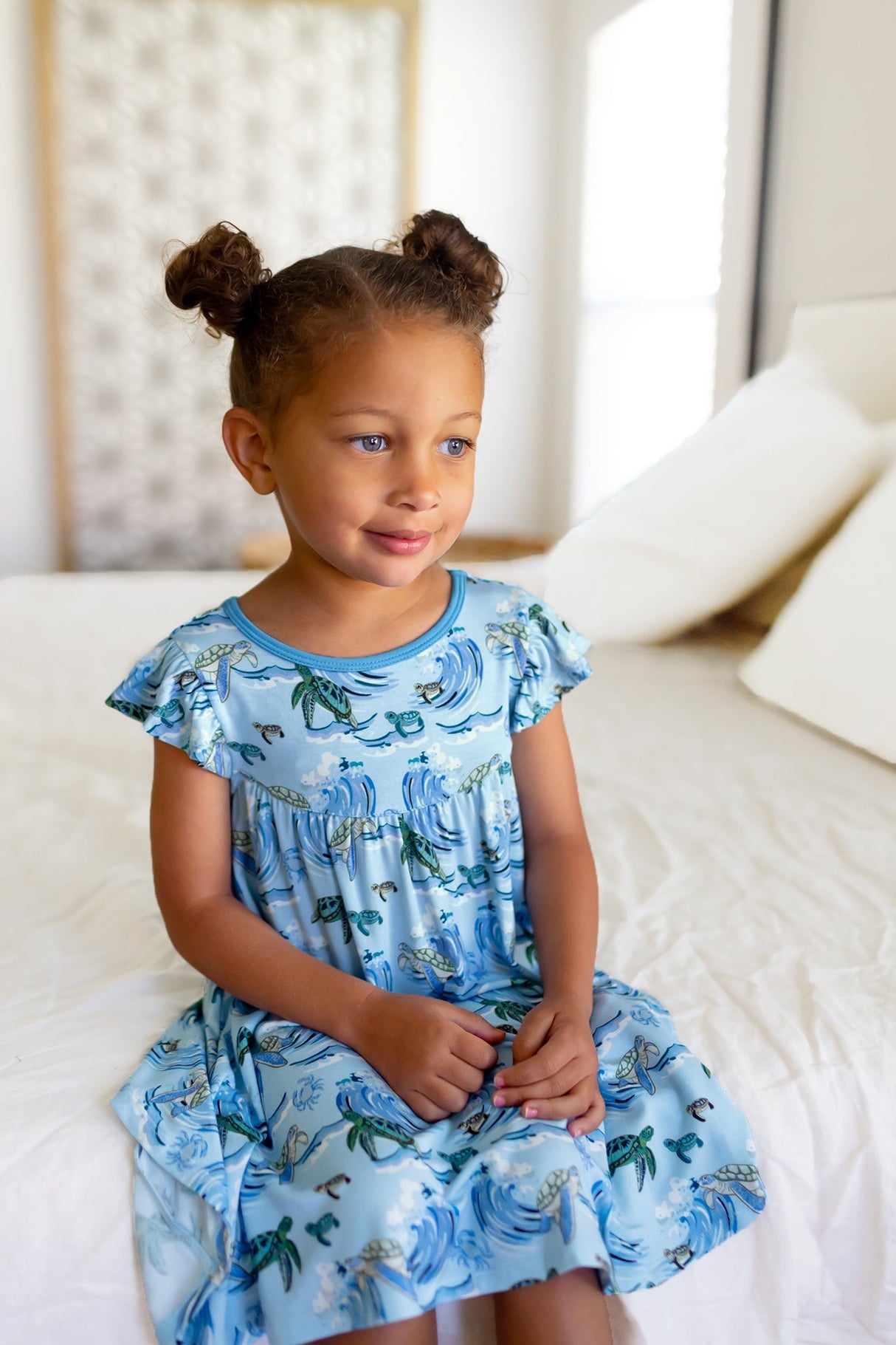 Go with the Flow Sea Turtles Twirling Dress (2T-6Y)