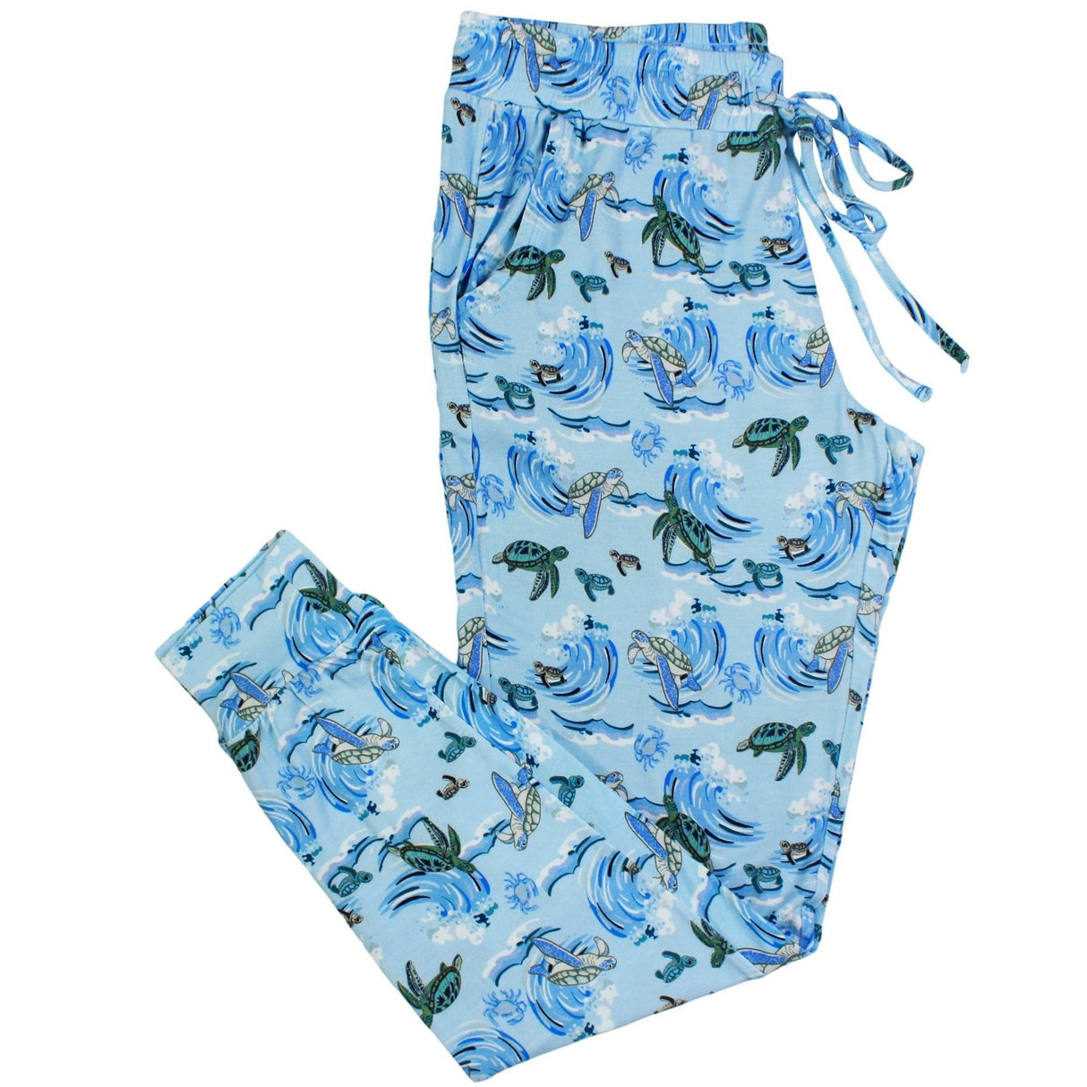 Go with the Flow Sea Turtles Women's Jogger Style PJ Pants