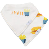 Small Fry and Burgers and Fries 2 Pack Muslin & Terry Cloth Bib Set