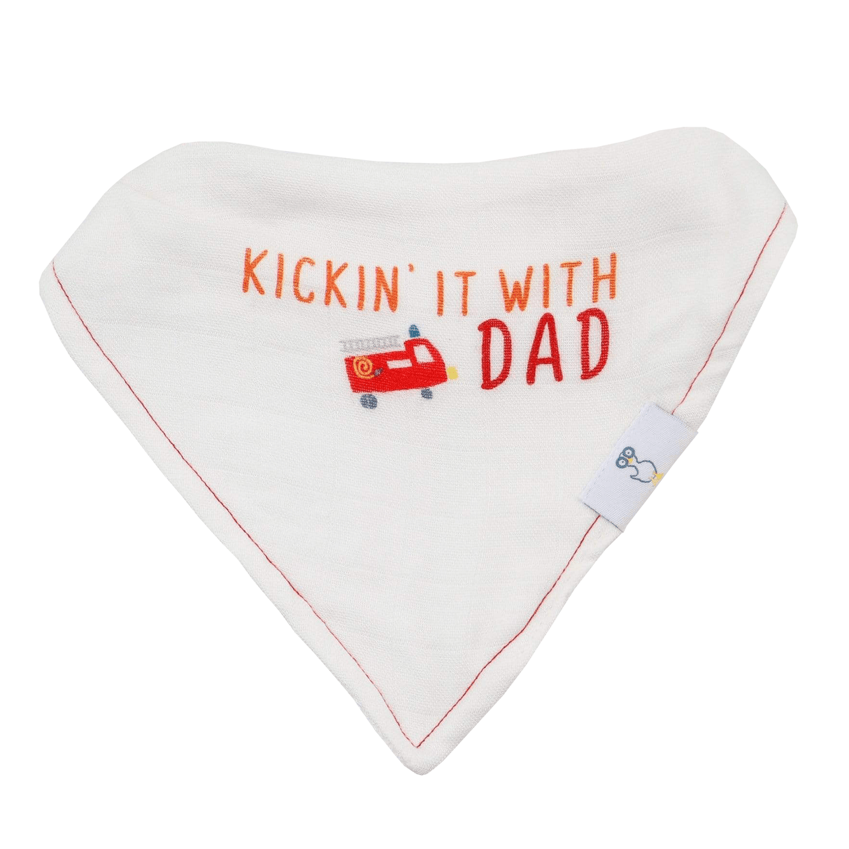 Dad and Buildings 2 Pack Muslin & Terry Cloth Bib Set