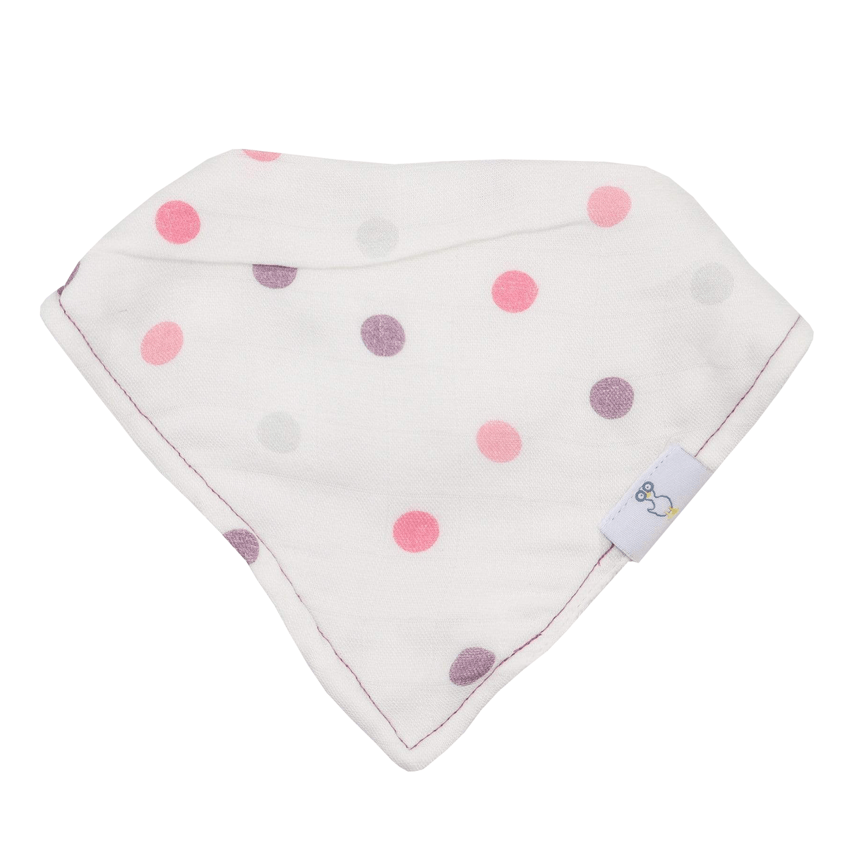 Mom and Dots 2 Pack Muslin & Terry Cloth Bib Set