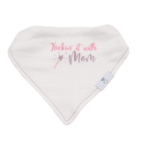 Mom and Dots 2 Pack Muslin & Terry Cloth Bib Set