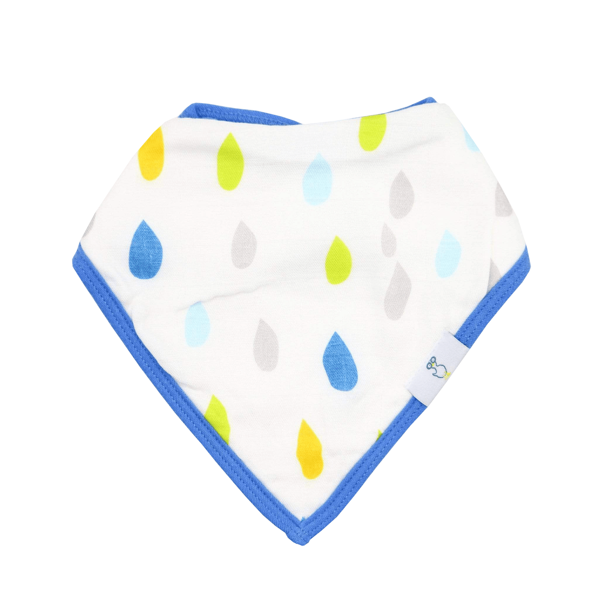 Stripes and Rain Drops 2 Pack Muslin & Terry Cloth Bib Set