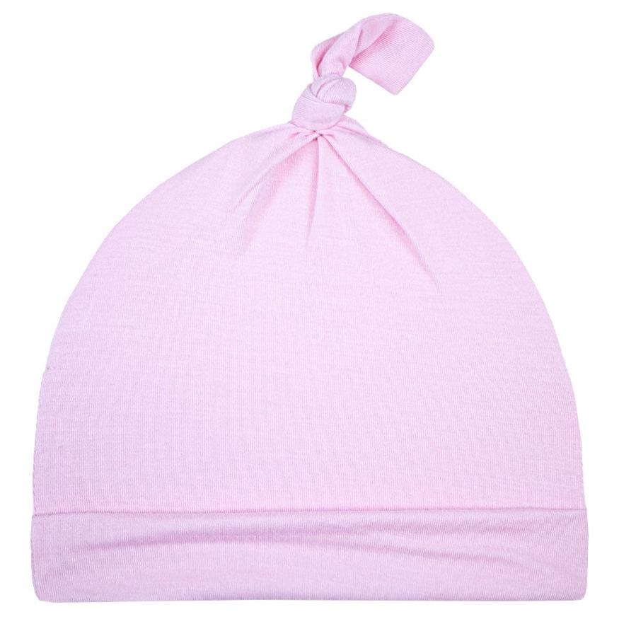 Pink Knotted Baby Beanie