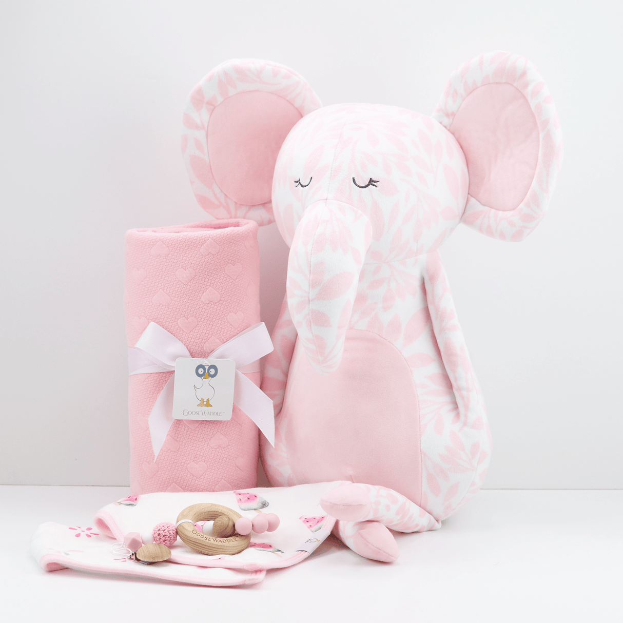 Poppy Elephant Pink Super Soft Plush