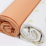 Tan Triangle and Terra Cotta 2 PK Swaddle Blanket