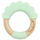 Mint Lion Circle Lion Head Teether Silicone + Wood Teether