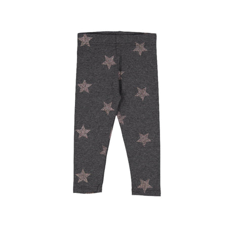 Charcoal Illuminating Stars Leggings - HoneyBug 