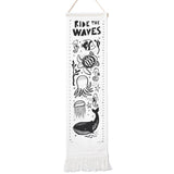 Canvas Growth Chart - Ocean - HoneyBug 